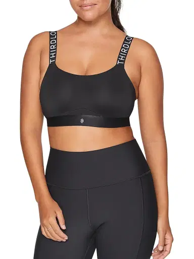 ThirdLove Women's Kinetic Logo-Strap Sports Bra - Black - Size 42B | Thumbnail 2 ThirdLove Women's Kinetic Logo-Strap Sports Bra - Black - Size 42B | Thumbnail 2