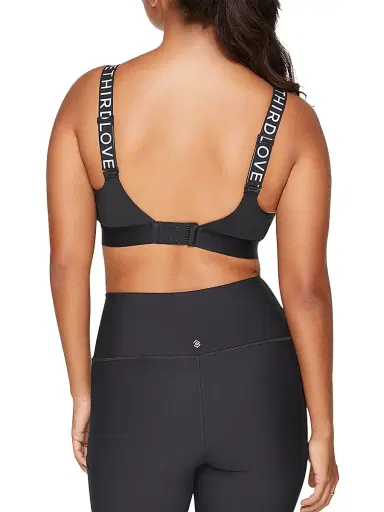 ThirdLove Women's Kinetic Logo-Strap Sports Bra - Black - Size 42B | Thumbnail 4 ThirdLove Women's Kinetic Logo-Strap Sports Bra - Black - Size 42B | Thumbnail 4