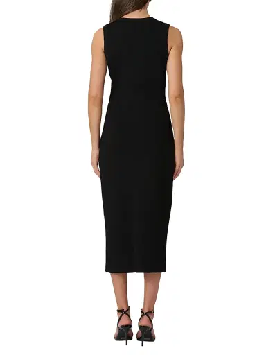Shoshanna Women's Fleur Cut Out Sheath Midi-Dress - Jet | Thumbnail 3 Shoshanna Women's Fleur Cut Out Sheath Midi-Dress - Jet | Thumbnail 3