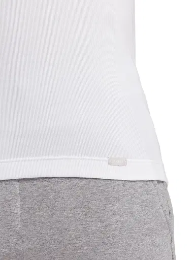 Hanro Men's Cotton Essentials Rib-Knit Tank - White | Thumbnail 6 Hanro Men's Cotton Essentials Rib-Knit Tank - White | Thumbnail 6
