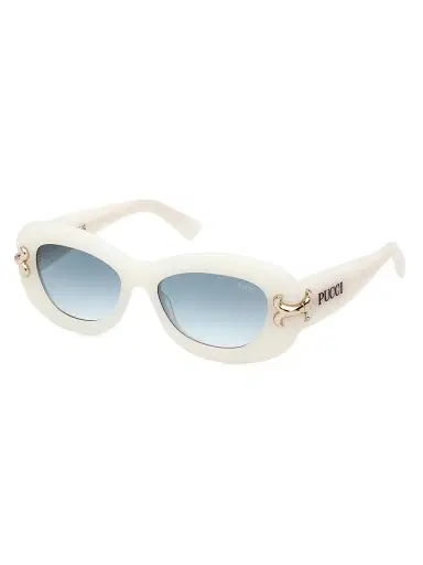 Pucci Women's 52MM Geometric Sunglasses - White | Thumbnail 2 Pucci Women's 52MM Geometric Sunglasses - White | Thumbnail 2