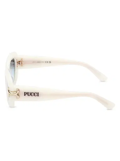 Pucci Women's 52MM Geometric Sunglasses - White | Thumbnail 4 Pucci Women's 52MM Geometric Sunglasses - White | Thumbnail 4