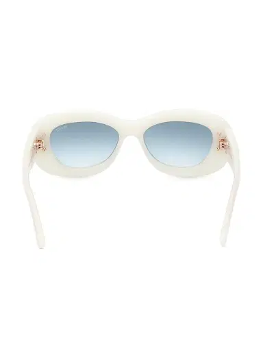 Pucci Women's 52MM Geometric Sunglasses - White | Thumbnail 6 Pucci Women's 52MM Geometric Sunglasses - White | Thumbnail 6
