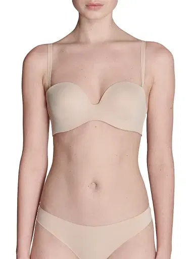 Simone Pérèle Women's Essential Plunge Microfiber Multi-Way Bra - Peau Rose | Thumbnail 1 Simone Pérèle Women's Essential Plunge Microfiber Multi-Way Bra - Peau Rose | Thumbnail 1
