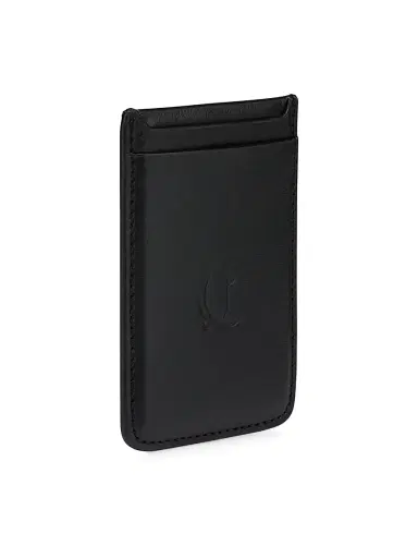 Christian Louboutin Men's Mooncrest Cardholder - Black | Thumbnail 2 Christian Louboutin Men's Mooncrest Cardholder - Black | Thumbnail 2