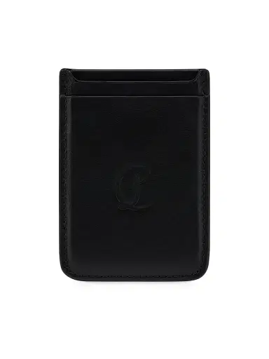Christian Louboutin Men's Mooncrest Cardholder - Black | Thumbnail 1 Christian Louboutin Men's Mooncrest Cardholder - Black | Thumbnail 1