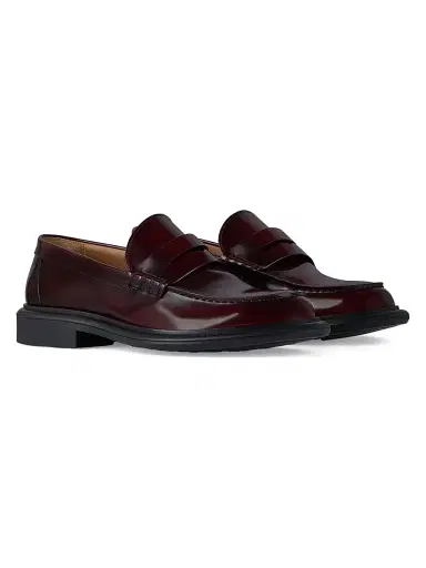 Givenchy Women's Gent Loafers in Brushed Leather - Burgundy | Thumbnail 2 Givenchy Women's Gent Loafers in Brushed Leather - Burgundy | Thumbnail 2