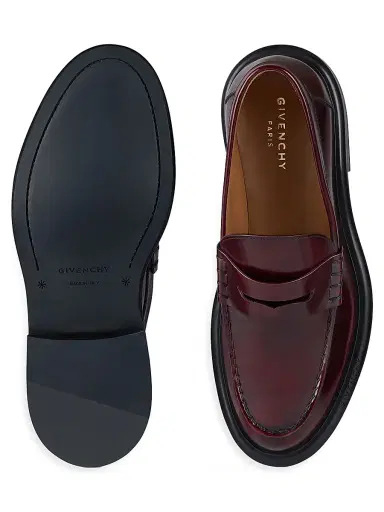 Givenchy Women's Gent Loafers in Brushed Leather - Burgundy | Thumbnail 5 Givenchy Women's Gent Loafers in Brushed Leather - Burgundy | Thumbnail 5