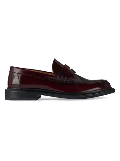 Givenchy Women's Gent Loafers in Brushed Leather - Burgundy | Thumbnail 1 Givenchy Women's Gent Loafers in Brushed Leather - Burgundy | Thumbnail 1