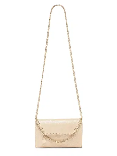 Stella McCartney Women's Falabella Eco Shiny Dotted Chamois Chain Wallet - Gold | Thumbnail 6 Stella McCartney Women's Falabella Eco Shiny Dotted Chamois Chain Wallet - Gold | Thumbnail 6