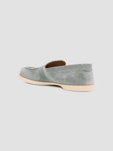 John Lobb Men's Pace Suede Loafers - Light Blue - Size 11.5 | Thumbnail 2 John Lobb Men's Pace Suede Loafers - Light Blue - Size 11.5 | Thumbnail 2
