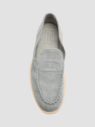 John Lobb Men's Pace Suede Loafers - Light Blue - Size 11.5 | Thumbnail 3 John Lobb Men's Pace Suede Loafers - Light Blue - Size 11.5 | Thumbnail 3