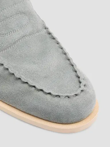 John Lobb Men's Pace Suede Loafers - Light Blue - Size 11.5 | Thumbnail 4 John Lobb Men's Pace Suede Loafers - Light Blue - Size 11.5 | Thumbnail 4