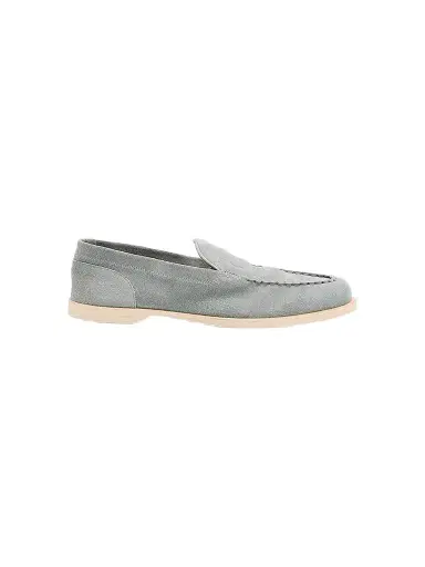 John Lobb Men's Pace Suede Loafers - Light Blue - Size 11.5 | Thumbnail 1 John Lobb Men's Pace Suede Loafers - Light Blue - Size 11.5 | Thumbnail 1