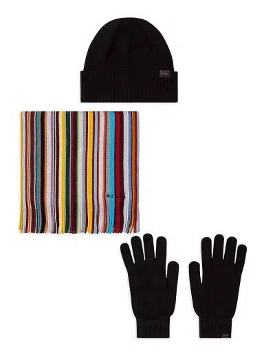 Paul Smith Men's Scarf, Beanie & Glove Gift Set | Thumbnail 1 Paul Smith Men's Scarf, Beanie & Glove Gift Set | Thumbnail 1