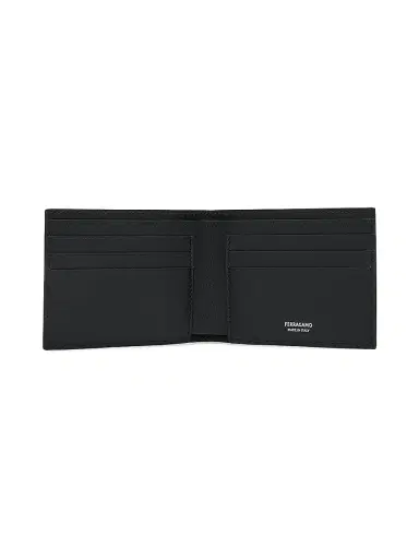 FERRAGAMO Men's Embossed Monogram Leather Bifold Wallet - Black | Thumbnail 2 FERRAGAMO Men's Embossed Monogram Leather Bifold Wallet - Black | Thumbnail 2