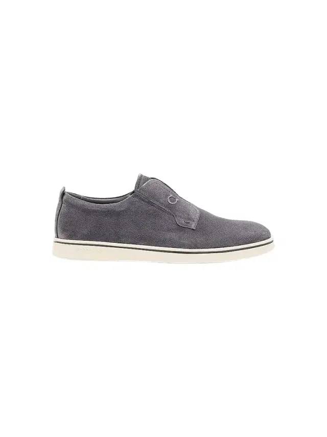 Men's Alfie Suede Gancini-Stamp Low-Top Sneakers - Blue Men's Alfie Suede Gancini-Stamp Low-Top Sneakers - Blue