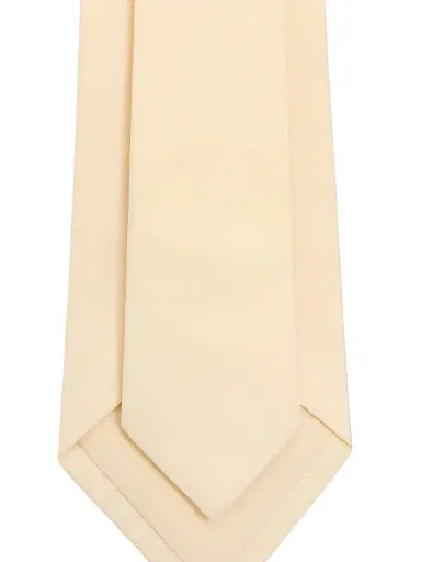 Valentino Garavani Men's Valentie Silk Tie with VLogo Signature Detail - Beige | Thumbnail 3 Valentino Garavani Men's Valentie Silk Tie with VLogo Signature Detail - Beige | Thumbnail 3