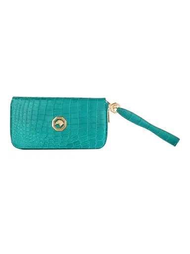 Stefano Ricci Men's Exquisite Crocodile Leather Wallet - Turquoise | Thumbnail 1 Stefano Ricci Men's Exquisite Crocodile Leather Wallet - Turquoise | Thumbnail 1