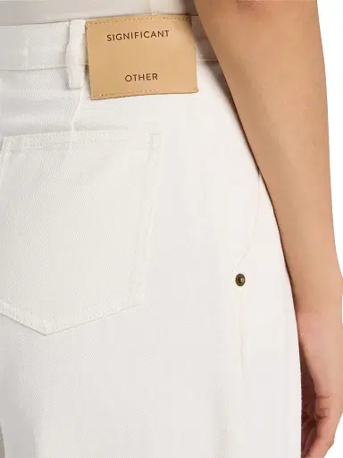 Significant Other Women's Micah Denim Angled Waist Pleated Pants - | Thumbnail 5 Significant Other Women's Micah Denim Angled Waist Pleated Pants - | Thumbnail 5