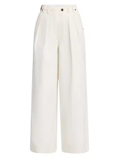 Significant Other Women's Micah Denim Angled Waist Pleated Pants - | Thumbnail 1 Significant Other Women's Micah Denim Angled Waist Pleated Pants - | Thumbnail 1