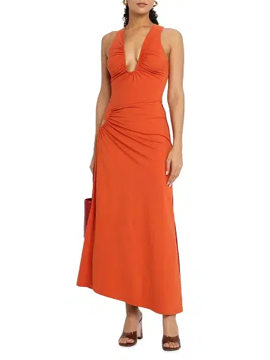 Significant Other Women's Shelby U-Ring Draped Maxi Skirt - Red | Thumbnail 2 Significant Other Women's Shelby U-Ring Draped Maxi Skirt - Red | Thumbnail 2