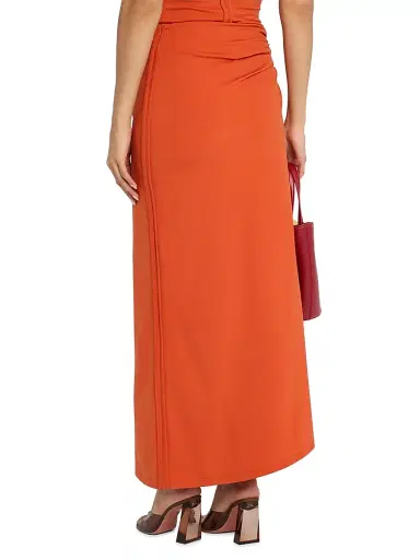 Significant Other Women's Shelby U-Ring Draped Maxi Skirt - Red | Thumbnail 4 Significant Other Women's Shelby U-Ring Draped Maxi Skirt - Red | Thumbnail 4