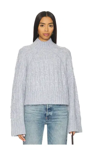 Tularosa Arta Mock Neck Cable Sweater | Thumbnail 1 Tularosa Arta Mock Neck Cable Sweater | Thumbnail 1
