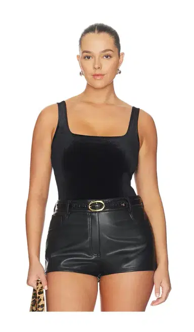 GOOD AMERICAN Velvet Modern Tank Bodysuit | Thumbnail 2 GOOD AMERICAN Velvet Modern Tank Bodysuit | Thumbnail 2