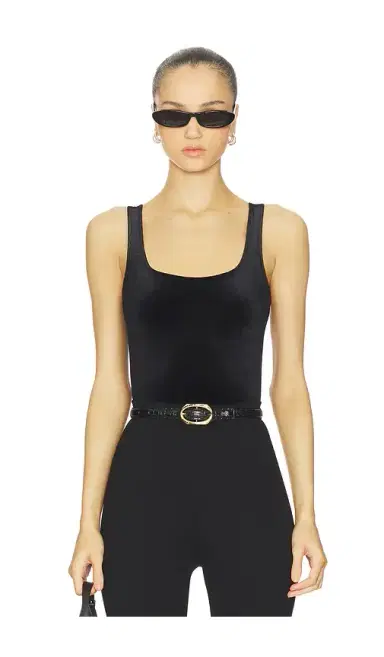 GOOD AMERICAN Velvet Modern Tank Bodysuit | Thumbnail 1 GOOD AMERICAN Velvet Modern Tank Bodysuit | Thumbnail 1