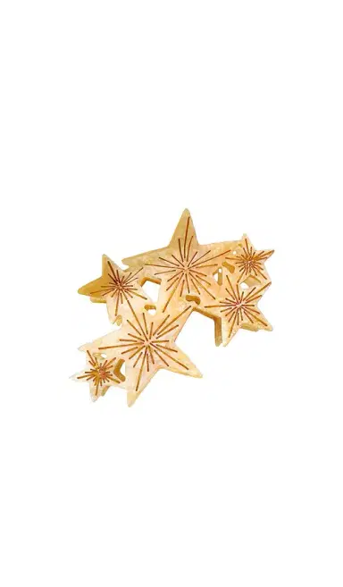 Solar Eclipse Hand-painted Celestial Stars Claw Hair Clip | Thumbnail 1 Solar Eclipse Hand-painted Celestial Stars Claw Hair Clip | Thumbnail 1