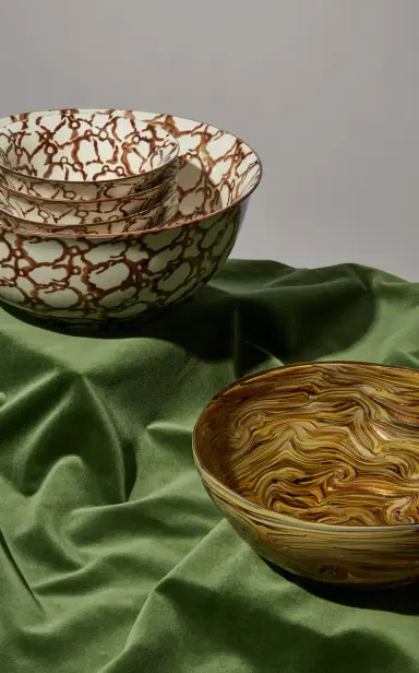 Moda Domus Calcedonio Glass Salad Bowl - Neutral | Thumbnail 2 Moda Domus Calcedonio Glass Salad Bowl - Neutral | Thumbnail 2