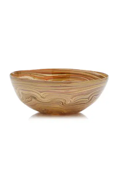 Moda Domus Calcedonio Glass Salad Bowl - Neutral | Thumbnail 3 Moda Domus Calcedonio Glass Salad Bowl - Neutral | Thumbnail 3