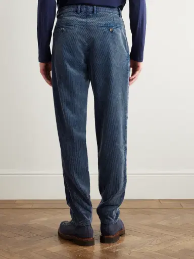 Brunello Cucinelli Tapered Cotton-Corduroy Trousers - Men | Thumbnail 4 Brunello Cucinelli Tapered Cotton-Corduroy Trousers - Men | Thumbnail 4