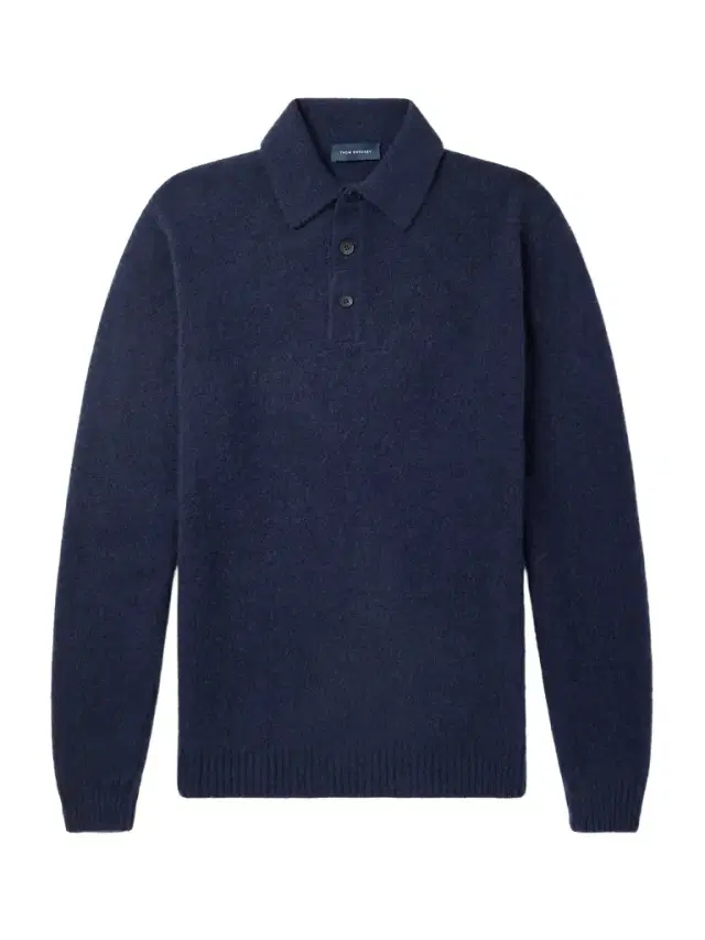 Brushed Cashmere-Blend Polo Shirt - Men Brushed Cashmere-Blend Polo Shirt - Men