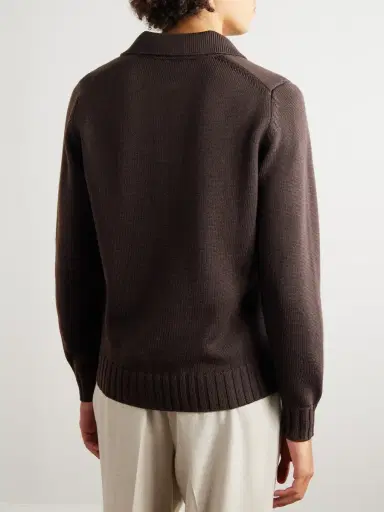 Thom Sweeney Skipper Wool Polo Shirt - Men | Thumbnail 3 Thom Sweeney Skipper Wool Polo Shirt - Men | Thumbnail 3
