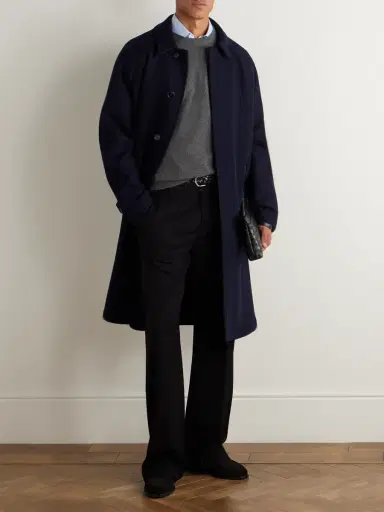 Thom Sweeney Virgin Wool and Cashmere-Blend Coat - Men | Thumbnail 2 Thom Sweeney Virgin Wool and Cashmere-Blend Coat - Men | Thumbnail 2