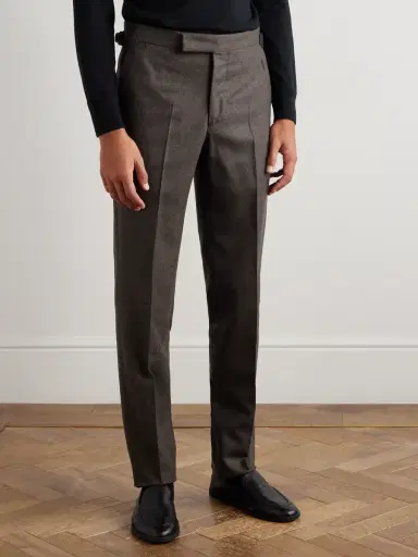 Thom Sweeney Slim-Fit Tapered Wool Trousers - Men | Thumbnail 3 Thom Sweeney Slim-Fit Tapered Wool Trousers - Men | Thumbnail 3