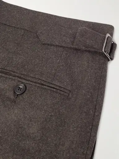 Thom Sweeney Slim-Fit Tapered Wool Trousers - Men | Thumbnail 5 Thom Sweeney Slim-Fit Tapered Wool Trousers - Men | Thumbnail 5