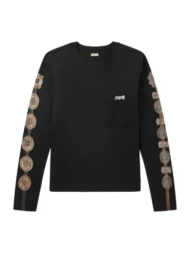 KAPITAL Dense Appliquéd Printed Cotton-Jersey T-Shirt - Men | Thumbnail 1 KAPITAL Dense Appliquéd Printed Cotton-Jersey T-Shirt - Men | Thumbnail 1