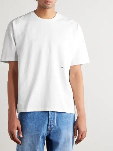 Drake's Embroidered Cotton-Jersey T-Shirt - Men | Thumbnail 3 Drake's Embroidered Cotton-Jersey T-Shirt - Men | Thumbnail 3