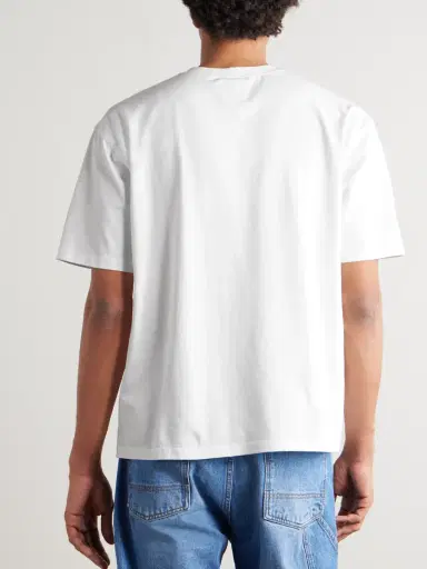 Drake's Embroidered Cotton-Jersey T-Shirt - Men | Thumbnail 4 Drake's Embroidered Cotton-Jersey T-Shirt - Men | Thumbnail 4