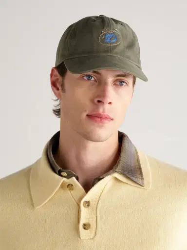 Drake's D Lasso Logo-Embroidered Cotton-Twill Cap - Men | Thumbnail 2 Drake's D Lasso Logo-Embroidered Cotton-Twill Cap - Men | Thumbnail 2