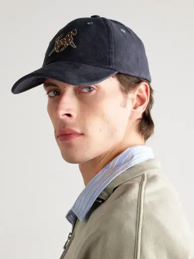 Drake's Appliquéd Cotton-Moleskin Baseball Cap - Men | Thumbnail 2 Drake's Appliquéd Cotton-Moleskin Baseball Cap - Men | Thumbnail 2