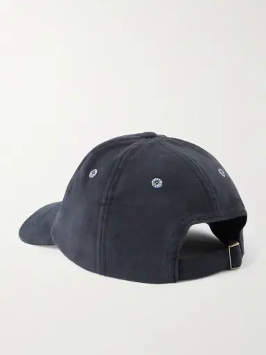 Drake's Appliquéd Cotton-Moleskin Baseball Cap - Men | Thumbnail 3 Drake's Appliquéd Cotton-Moleskin Baseball Cap - Men | Thumbnail 3