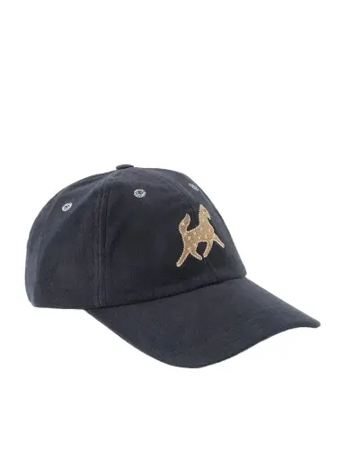 Drake's Appliquéd Cotton-Moleskin Baseball Cap - Men | Thumbnail 1 Drake's Appliquéd Cotton-Moleskin Baseball Cap - Men | Thumbnail 1