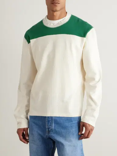 Drake's Two-Tone Cotton-Jersey T-Shirt - Men | Thumbnail 3 Drake's Two-Tone Cotton-Jersey T-Shirt - Men | Thumbnail 3