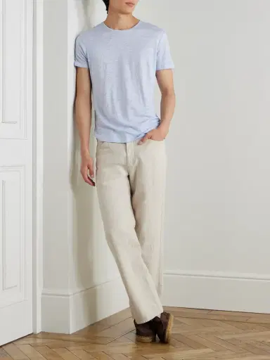 Orlebar Brown OB-T Slim-Fit Linen-Jersey T-Shirt - Men | Thumbnail 2 Orlebar Brown OB-T Slim-Fit Linen-Jersey T-Shirt - Men | Thumbnail 2