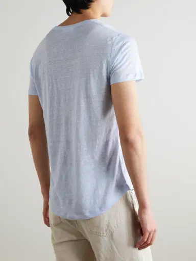 Orlebar Brown OB-T Slim-Fit Linen-Jersey T-Shirt - Men | Thumbnail 3 Orlebar Brown OB-T Slim-Fit Linen-Jersey T-Shirt - Men | Thumbnail 3