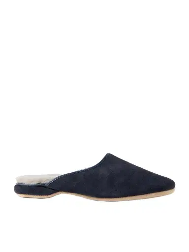 Derek Rose Shearling-Lined Suede Slippers - Men | Thumbnail 1 Derek Rose Shearling-Lined Suede Slippers - Men | Thumbnail 1